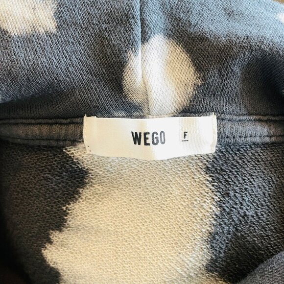 Wego Japan Crop Hoodie Sweatshirt Dip-Dyed Small - Picture 10 of 12